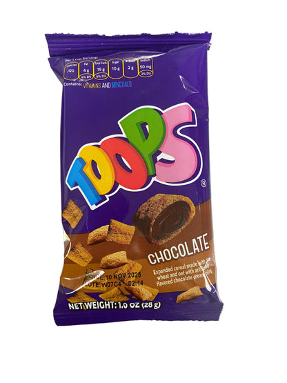 TOOPS Chocolate 28gr Box 12u