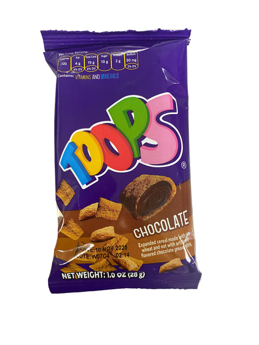 TOOPS Chocolate 28gr Box 12u
