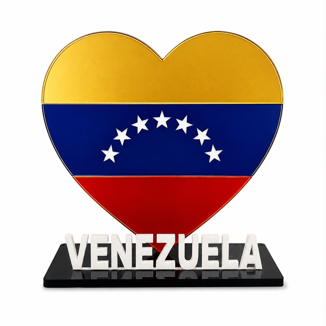 Artesanía Acrílica - Corazon Vzla