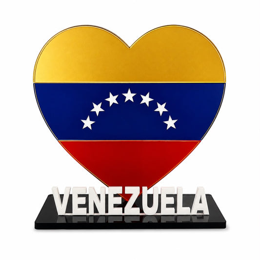 Artesanía Acrílica - Corazon Vzla