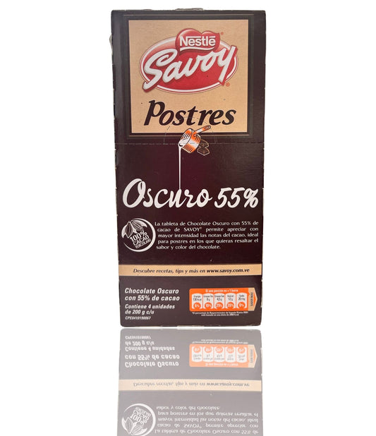 CHOCOLATE POSTRE 55% CAJA 200gr