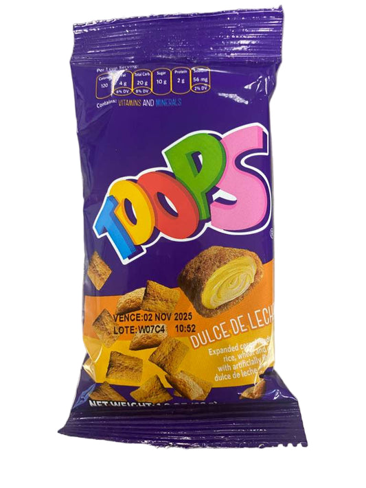 TOOPS Dulce de Leche 28gr Box 12u